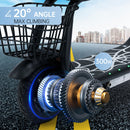 Electric Scooter for Kids Ages 4-10, 3-Speed Adjustable, Up to 11 MPH, Neon Lights, 12.43-Mile Range, Electric Scooter with Seat for Kids