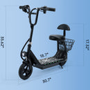 Electric Scooter for Kids Ages 4-10, 3-Speed Adjustable, Up to 11 MPH, Neon Lights, 12.43-Mile Range, Electric Scooter with Seat for Kids