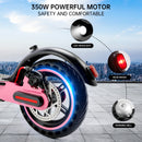 8.5" Folding Electric Scooter With app 350W 35KM Range 30km/h City Commute White