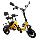 3 Wheel Electric Trike Motorized Folding Tricycle E-Bike 48V 350W