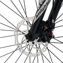 24" Spoke Wheel 24 Speed Mountain Bicycle Adult Bike MTB w/ fender Red+Yellow