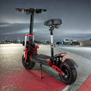 2000W 21ah off-road alloy electric scooter for adult,With large display screen,  Dual drive 12" tires