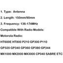 5Pcs VHF Antenna 136-174MHz For Motorola GP320 GP340 GP360 GP380 Radio 90mm