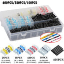 600PC Solder Sleeve Seal Electrical Butt Wire Heat Shrink Terminal Connector Kit Generic