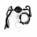 Tactical Throat Duty Headset Waterproof Mic PTT Heavy For Kenwood TK BaoFeng