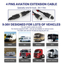 10.36 " Monitor DVR Driving Video Recorder Touch Screen for RV Truck Bus + 4Pcs Rear View Backup Camera Fedex Express
