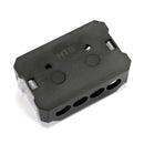 Splitter Heat resistant Nickel Plated Clear Cover plastic housing 2pcs Distribution Block T Type 1x0GA In 4x4GA Out for Car Audio Marine