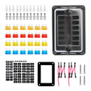 6/12 Way Blade Fuse Box Block Holder ATO ATC for Car Marine Boat RV Waterproof Generic