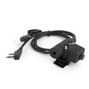 Throat Mic Headset Air Tube Dual PTT Fit for BaoFeng UV5R UV82 TK3107 TK3207