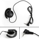 3.5mm Listen Only G Shape Headset Earhook For Radio MIC Speaker MP3 MP4