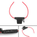 4Pcs Maxi Blade Fuse Holder APX Waterproof 8AWG In-Line Wire For Car