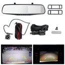1080P Rearview Mirror Car DVR Dual Dash Cam Camera Front Rear HD Video Recorder