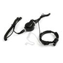 Tactical Throat Duty Headset Waterproof Mic PTT Heavy For Kenwood TK BaoFeng