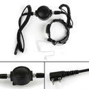Tactical Throat Duty Headset Waterproof Mic PTT Heavy For Kenwood TK BaoFeng