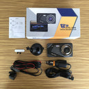 Dual Lens Car DVR Dash Cam HD 1080P 4" IPS Screen Front Rear Camera Night Vision