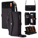 Crossbody Wallet Case for iPhone 17 Pro Max Zipper Card Holder