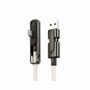 100W Silicone Zinc Alloy 3-in-1 Fast Charging Data Cable Stand for Watching TV Series and Playing Games - a popular charging cable for iPhone/Samsung/Android Phones