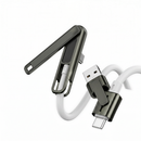 100W Silicone Zinc Alloy 3-in-1 Fast Charging Data Cable Stand for Watching TV Series and Playing Games - a popular charging cable for iPhone/Samsung/Android Phones