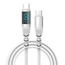 100W Digital Display Silicone Fast Charging Data Cable for Mobile Phones Laptops