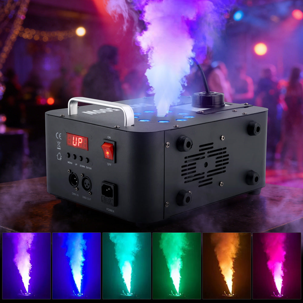 1500W 3In1 LED Light Smoke Fog Machine Stage Fogger DJ Spray Smoke Sta