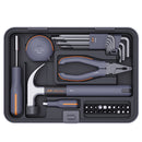 3.6V Cordless Screwdriver, 34+ Essential Hand Tools (Hammer, Pliers, Tape Measure) for Home DIY & Repairs