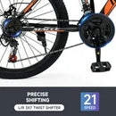 ARTUDATECH 29 Inch Mountain Bike for Adult, 21-Speed Dual Suspension High-Carbon Steel MTB Bicycle, Dual Disc Brake Bikes for Men Women