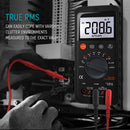 Digital Multimeter Tester,6000 Counts,with DC/AC Voltmeter; Measures Voltage,Current,Resistance,Continuity,and Diodes; Auto Range Switching,Suitable for Household Electrical and Automotive Repairs