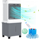 Portable 8.5 Gal Evaporative Air Conditioner 3-IN-1 Evaporative Cooler w/ Remote Control Fan & Humidifier