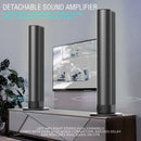 Detachable Surround Sound Bar Wireless Subwoofer 2 Speaker System Home Theater