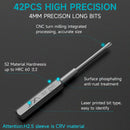 Precision Screwdriver Set 60-Pieces Hobby and Repair Set DIY PC Phone Hardware Electronic Devices Repair Watch Portable Compact 4mm Bits Slim Rotating Screwdriver Tweezers