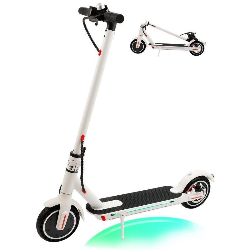 8.5" Folding Electric Scooter With app 350W 35KM Range 30km/h City Commute White