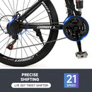Unisex Adult Mountain Bike Full Suspension 26" 21 Speed MTB Folding Bicycle