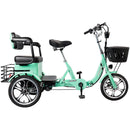 400W 48V 12A Elder Electric folding trike 3 wheel e-bike with Rear Seat