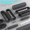 Ratchet Screwdriver Set, 28-in-1 Multifunctional with Household Wrenches, Three-Stage Telescoping Rod, Strong Magnetic Adsorption Design,Includes 24 Precision Bits, Ideal for Small Electronic Repairs