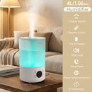 4L Cool Mist Humidifier for Home Plant and Baby Nursery