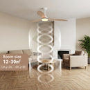 Modern 52" Pendant Ceiling Fan with Light