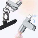 30cm Cell Phone Lanyard USB C Cable 2 In 1 65W Fast Charging Phone Lanyard Wrist