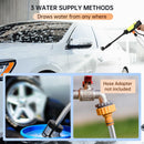 6 in 1 Portable Cordless Electric High Pressure Water Spray Gun Car Washer Cleaner Tool W/Three function levers