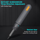 Ratchet Screwdriver Set, 28-in-1 Multifunctional with Household Wrenches, Three-Stage Telescoping Rod, Strong Magnetic Adsorption Design,Includes 24 Precision Bits, Ideal for Small Electronic Repairs