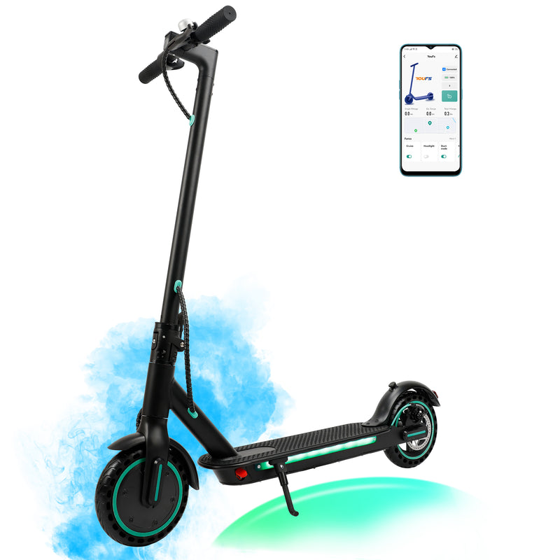 8.5" Folding Electric Scooter With app 350W 35KM Range 30km/h City Commute White