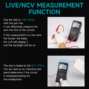 Digital Multimeter Tester,6000 Counts,with DC/AC Voltmeter; Measures Voltage,Current,Resistance,Continuity,and Diodes; Auto Range Switching,Suitable for Household Electrical and Automotive Repairs