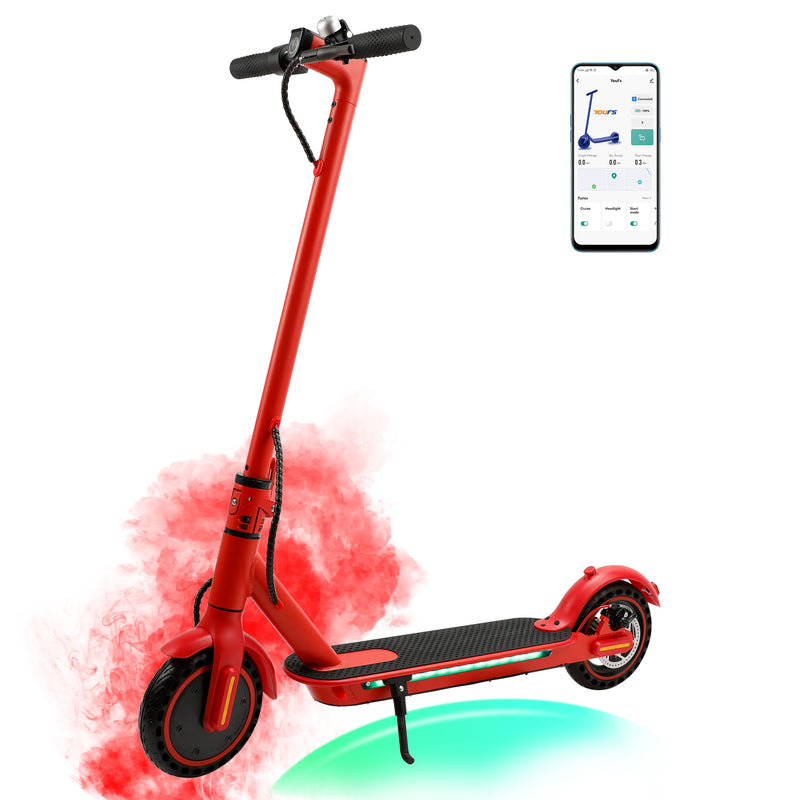 8.5" Folding Electric Scooter With app 350W 35KM Range 30km/h City Commute White