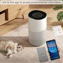 Smart negative ion air purifier for pets and home use