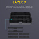 Household multifunctional repair tool box set Compartment storage tool box