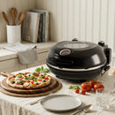 Electric Pizza Maker–12 Inch Electric Pizza Oven Indoor Countertop Maker with Ceramic Stone Heats up to 800˚F