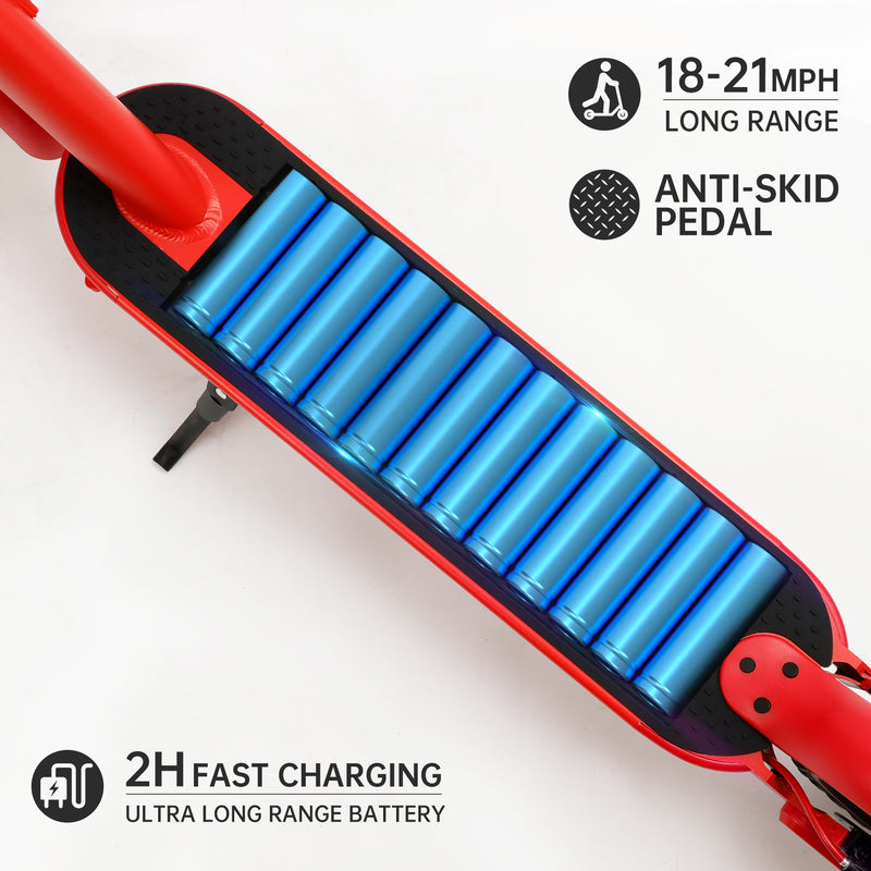 8.5" Folding Electric Scooter With app 350W 35KM Range 30km/h City Commute White