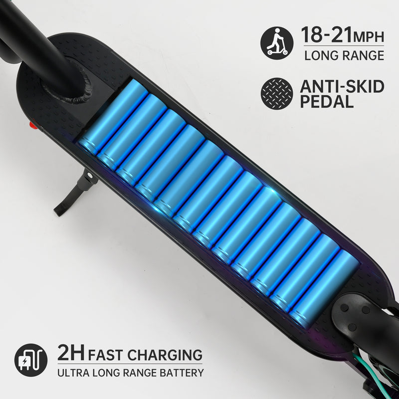 8.5" Folding Electric Scooter With app 350W 35KM Range 30km/h City Commute White