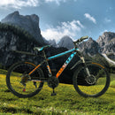 29" Spoke Wheel 21 Speed Mountain Bicycle Adult Bike MTB w/ fender Blue+Orange