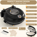 Electric Pizza Maker–12 Inch Electric Pizza Oven Indoor Countertop Maker with Ceramic Stone Heats up to 800˚F