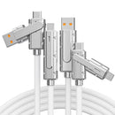 1M Data Cable 4-in-1 PD Charging Cable Two in Two 120W Super Fast Charger Cable
